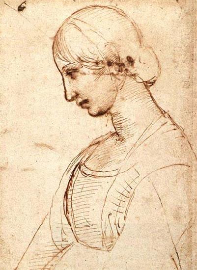 RAFFAELLO Sanzio Waist-length Figure of a Young Woman oil painting picture
